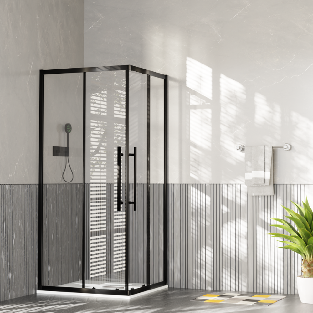 Ограждение душевое ESBANO ESF-80D1+110D2-B 80x110x196