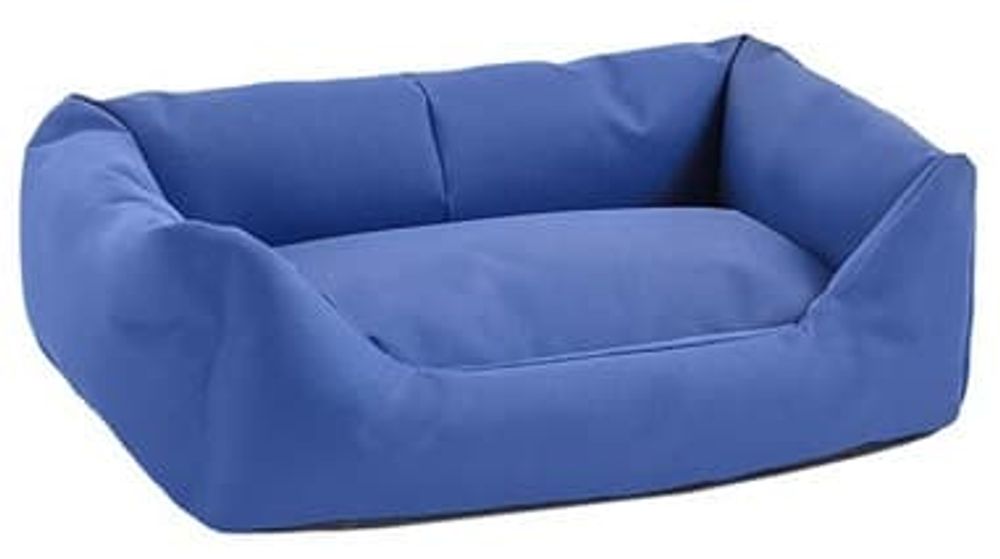 Лежак "Дарэлл-Оксфорд" №0 прямоуг. с подушкой 45*33*15см, темно-синий