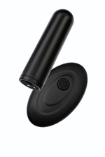 Вибропуля RealStick Caliber черная с пультом