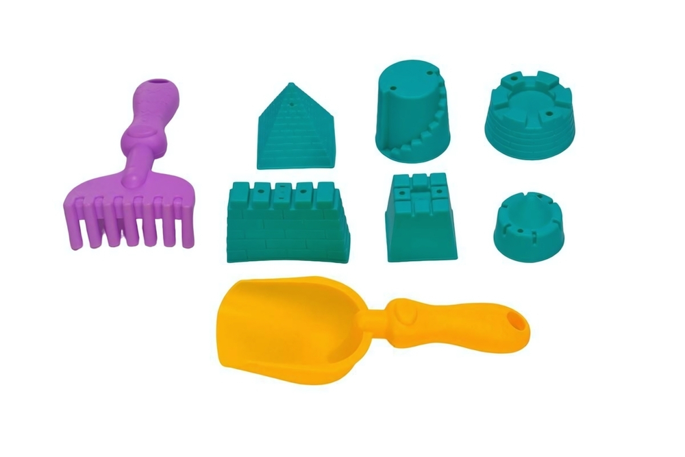 Набор для игры в песок с формочками 8предм., сетка KL-6602