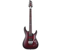SCHECTER C-1 PLATINUM FR-S (793) CRIMSON RED BURST SATIN
