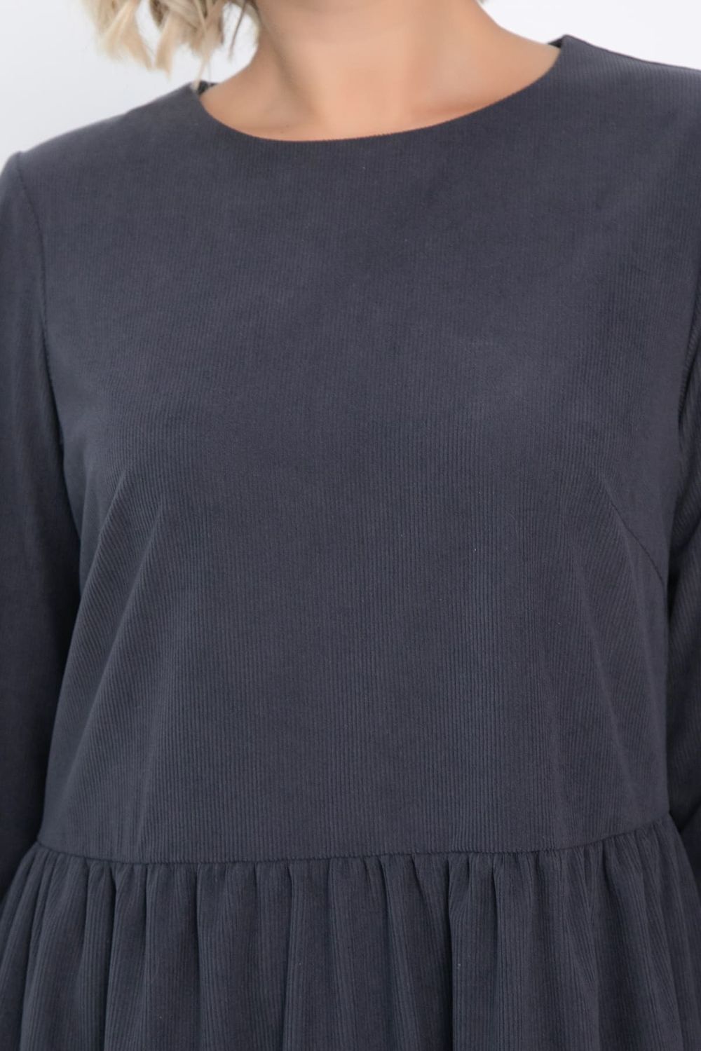 Платье из вельвета Андреа (графит) П14801-25М LT Collection