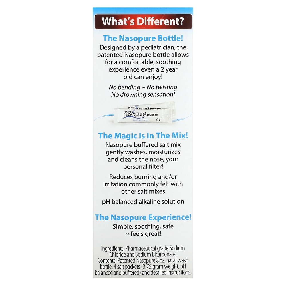 Nasopure, Dr. Hana's Nasal Wash, набор пробников, 6 предметов