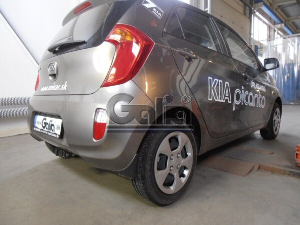 Фаркоп оцинкованный Galia K036C для Kia Picanto 2011-(паспорт и сертификат в комплекте)(без электрики)