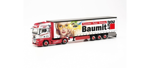 Грузовик MAN TGX GX  пп тентованный"TLP/baumit"