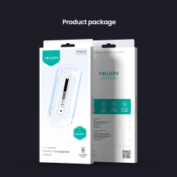 Стекло с прозрачными рамками от Nillkin для Samsung Galaxy S25+ Плюс, серия H+Pro Anti-Explosion Glass Screen Protector (в комплекте ванночка для установки)