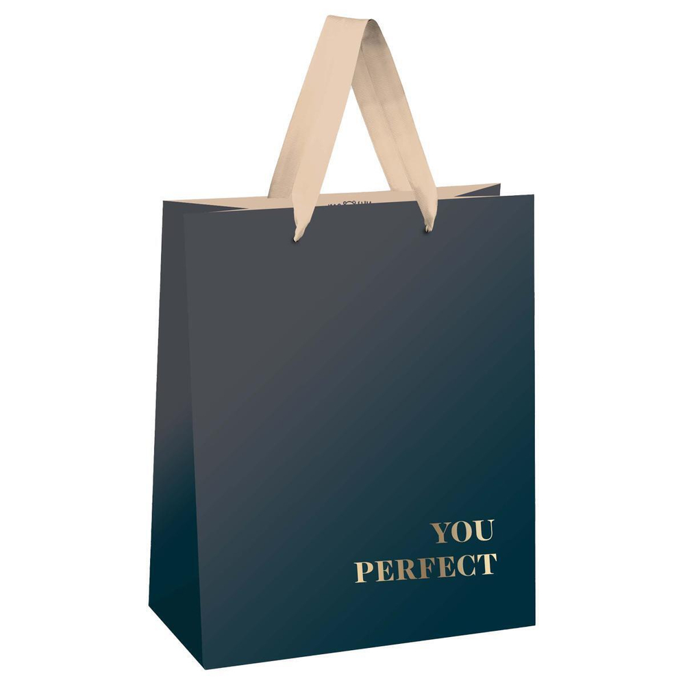 Пакет подарочный 11*14*6,5см "Duotone. Graphite gradient " (Meshu)