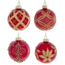 GAEM Набор из 12шт Украшение новогоднее "Шар", D 8 см, L35 W25 H8,5 см