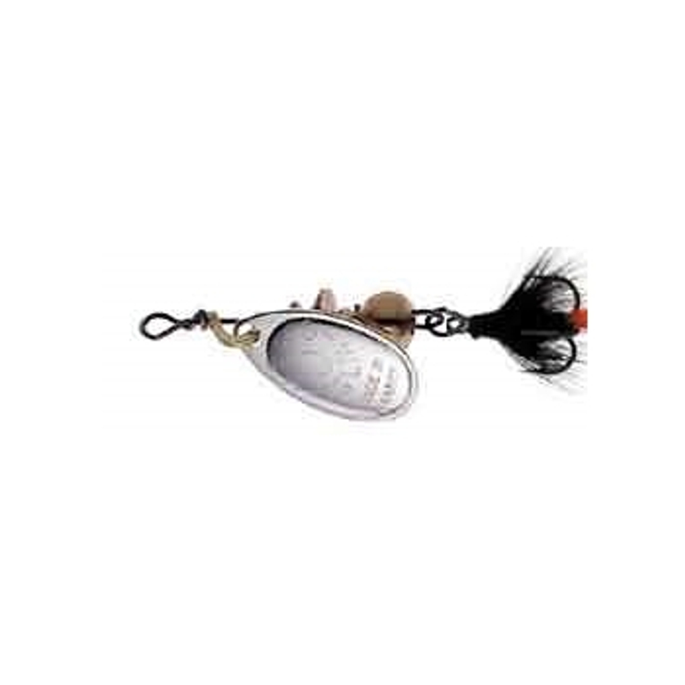 Блесна вращающаяся Mepps AGLIA MOUCHE, 00, SILVER/Black fly