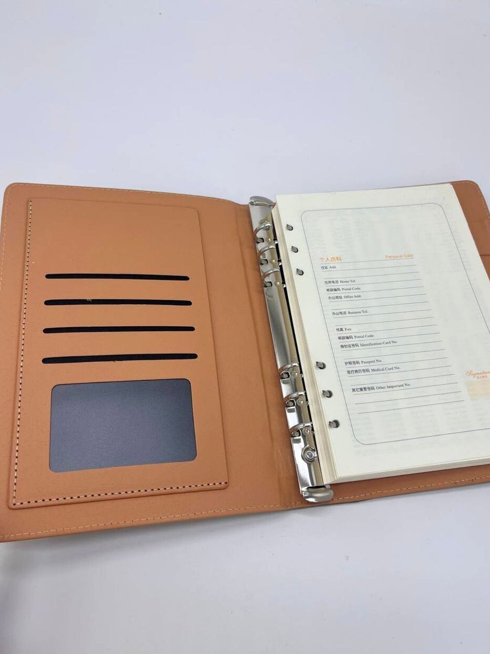 Блокнот-органайзер А5 в линейку на кольцах 80 л графит (5923-4)