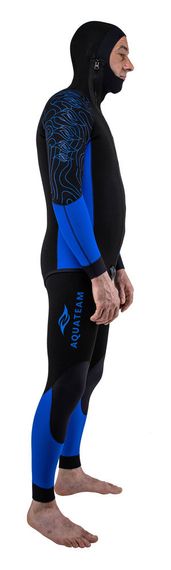 Гидрокостюм AquaTeam Дайвинг 3 мм Черно-синий