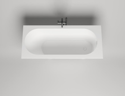 Ванна каменная пристенная глянцевая 170x80 Salini ORNELLA KIT 102414GRH окрашена по RAL снаружи
