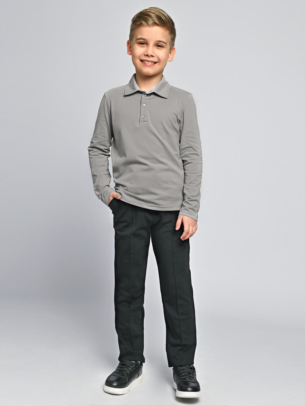 Лонгслив на кнопках