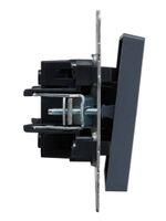 BRITE Выключатель 1-клавишный проходной 10А ВС10-1-6-БрМ маренго IEK