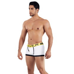 Мужские боксеры белые сетчатые Clever Moda BRASILEA BOXER 034801