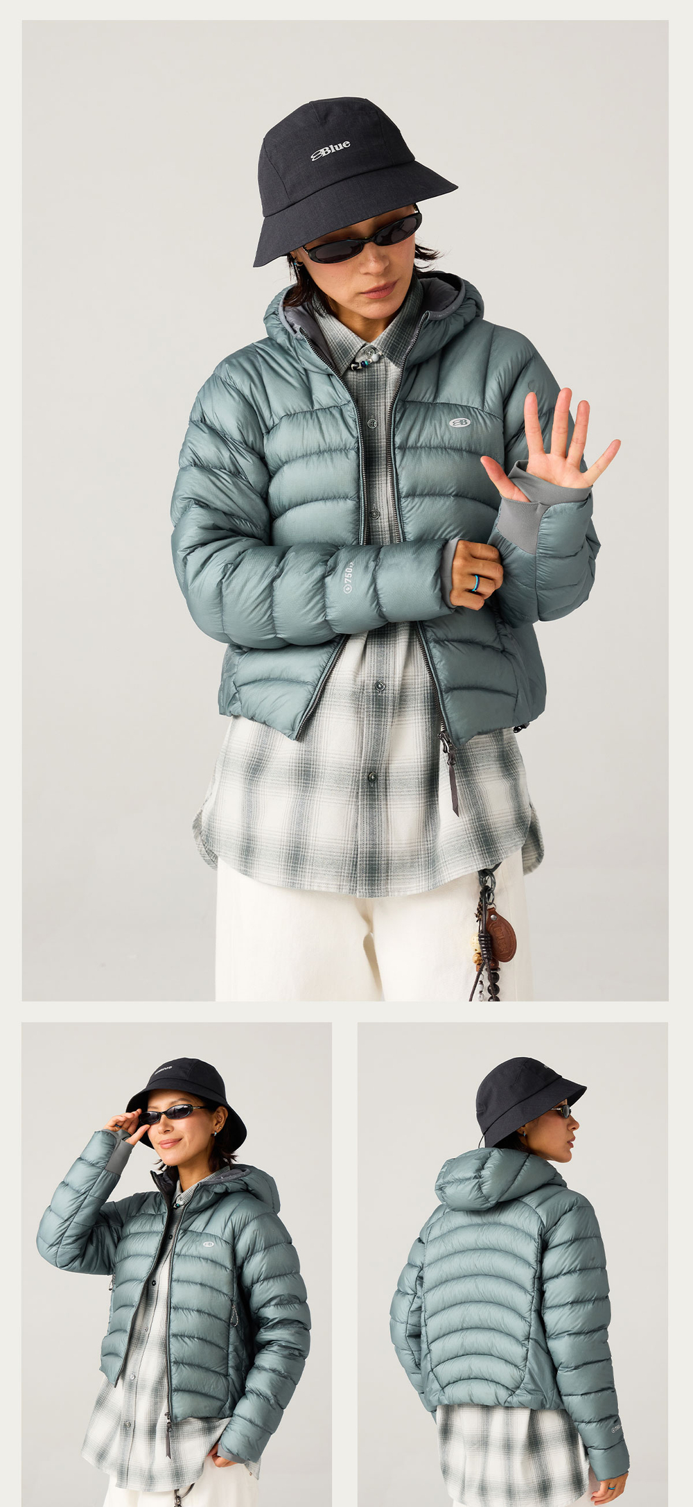 Пуховик Женский Hooded Insulated Down Jacket — 750 Fill Power