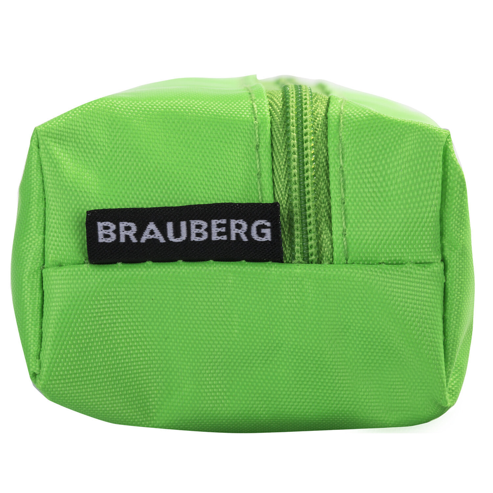 Пенал-косметичка BRAUBERG ассорти 5 цветов "Радуга" 20х6х4 см дисплей (20 штук в упаковке)