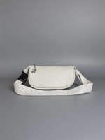 Сумка женская кросс-боди экокожа бежевая QOZA