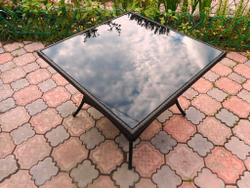 Стол из искусственного ротанга РИМИНИ «RIMINI» 90х90 см — Dark Brown