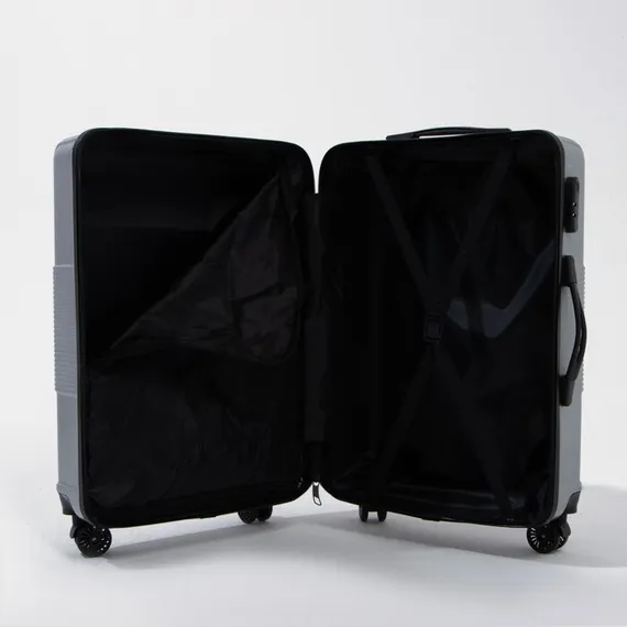 Чемодан маленький 24&quot; кодовый замок, цвет серебряный