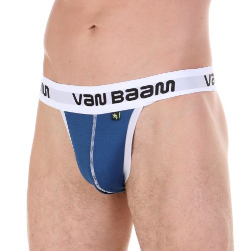 Трусы мужские танга синие Van Baam 45131