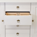 Dipriz Тумба в прихожую Боцен из сосны, 4 ящ. 2 дв., белая