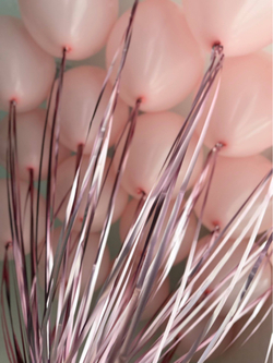 Воздушные шары под потолок на дождике макарун розовый №5085