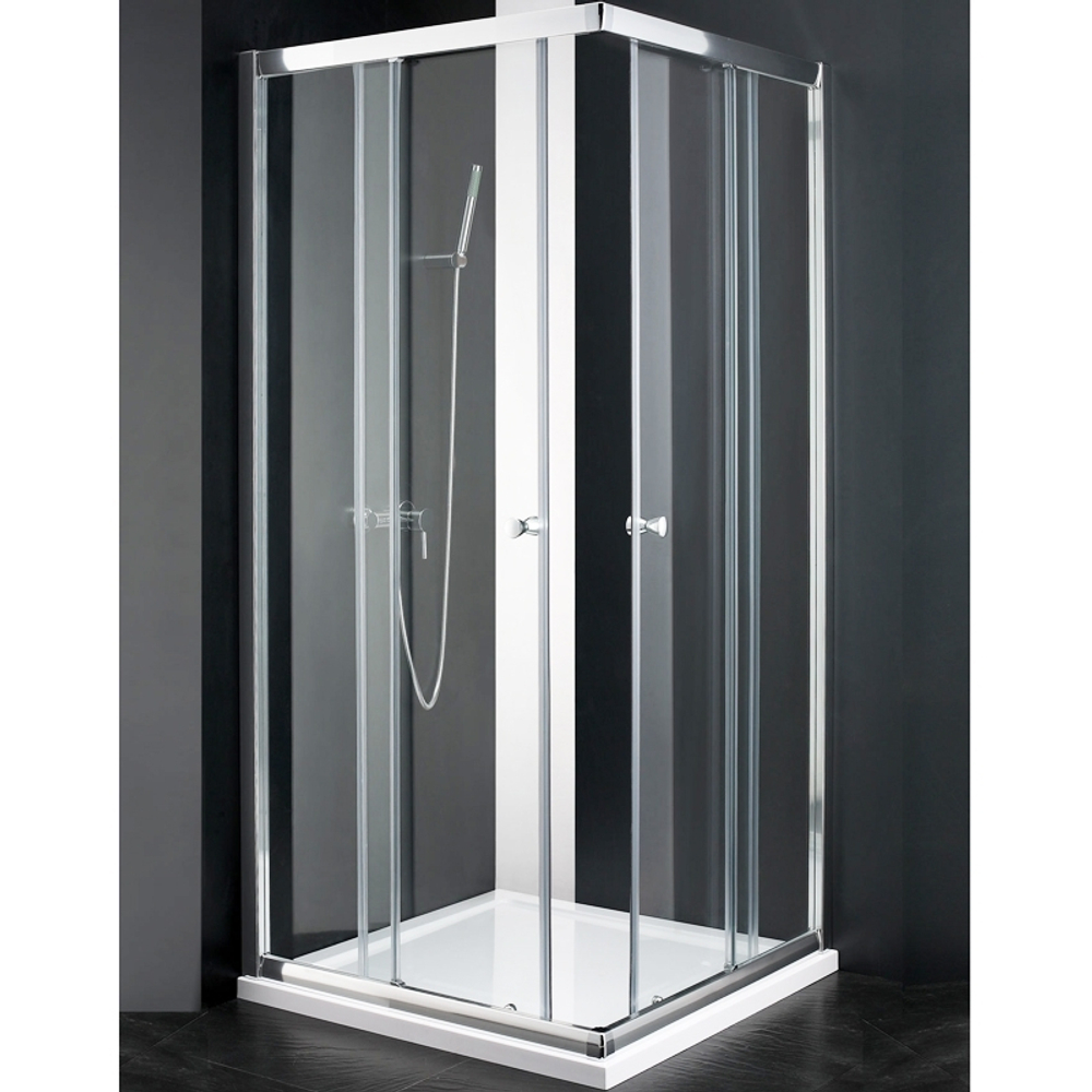 Душевой уголок Cezares Anima 100x100 ANIMA-W-A-2-100-C-Cr профиль Хром стекло прозрачное