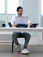 Клейкая подставка под ноутбук "MOFT Airflow Laptop Stand" l Здоровая осанка l Толщина 5 мм l Оранжевая