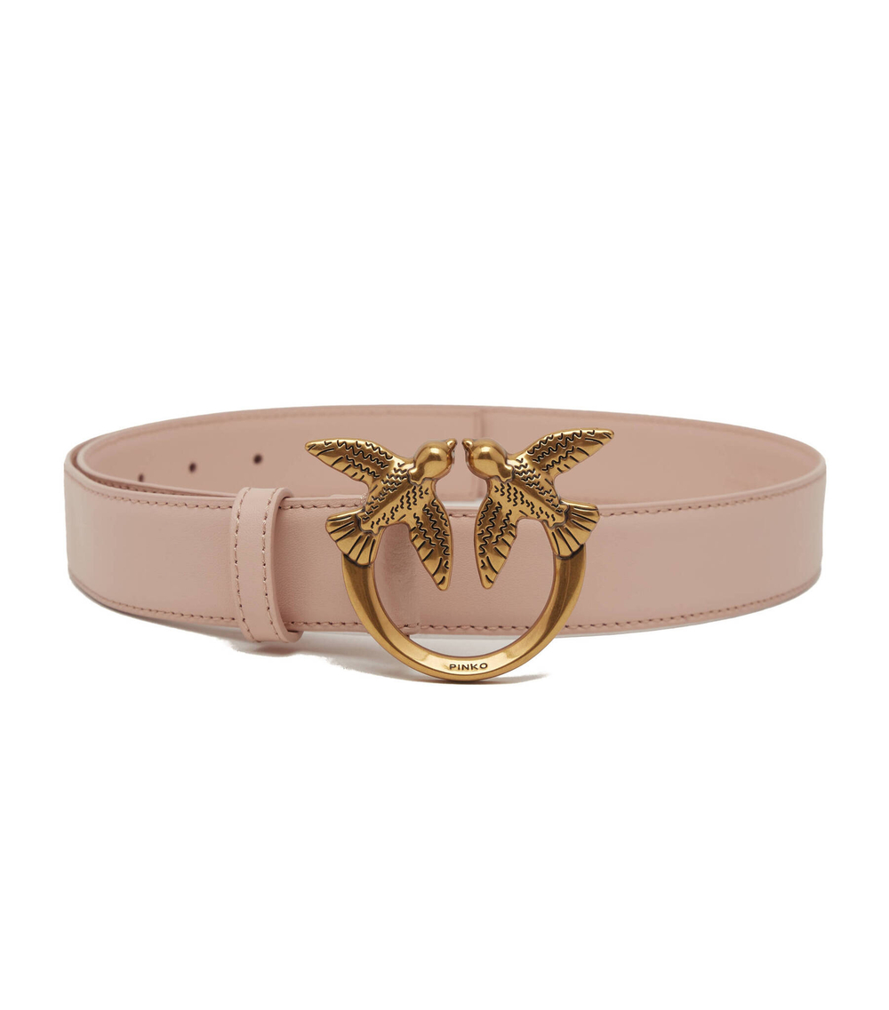 Кожаный ремень LOVE BERRY H3 Pinko - пудро-розовый(100125 A0F1)