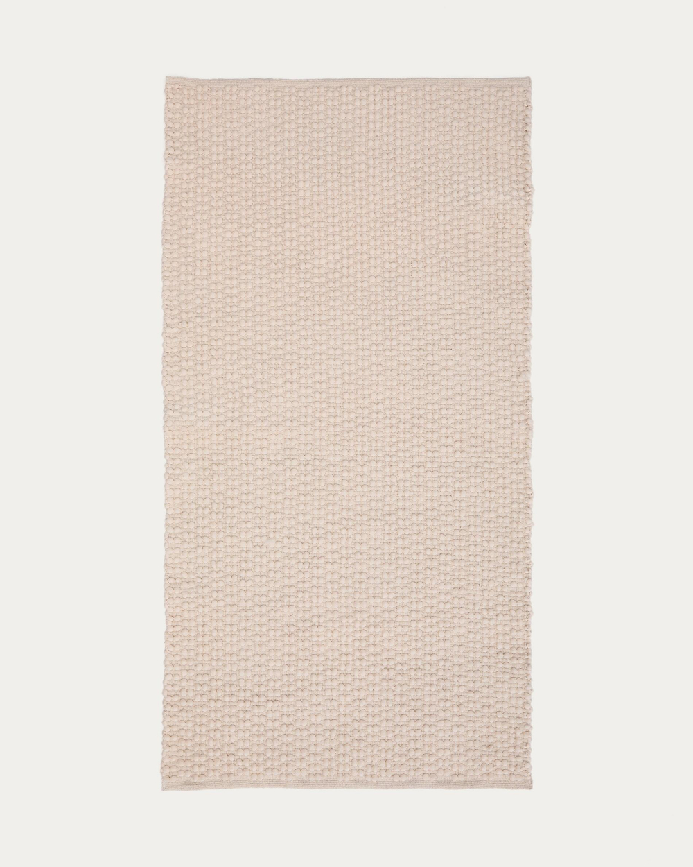 Ковер Mascarell из хлопка и полиэстера белого цвета 70 x 140 см