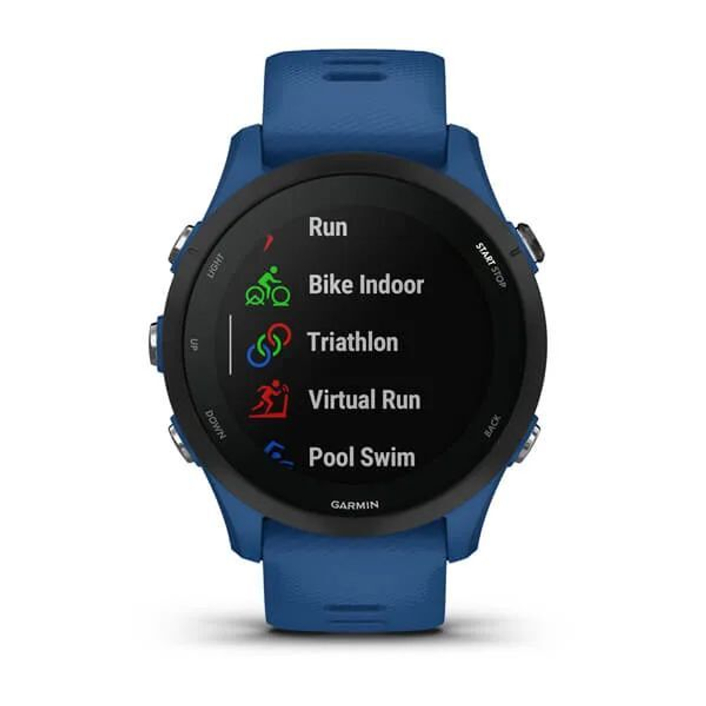 Смарт часы Garmin Forerunner 255 с синим ремешком