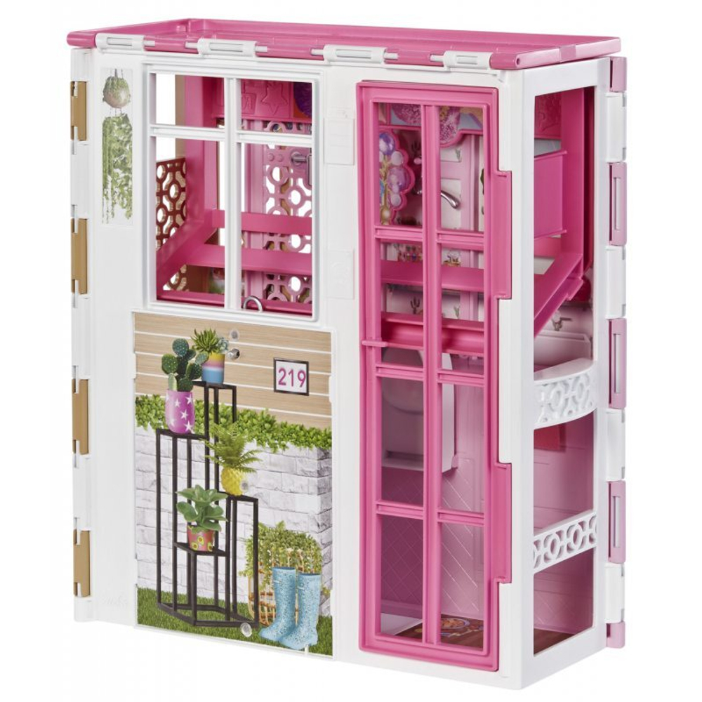Кукольный домик Mattel Barbie, с мебелью и аксессуарами, HCD47