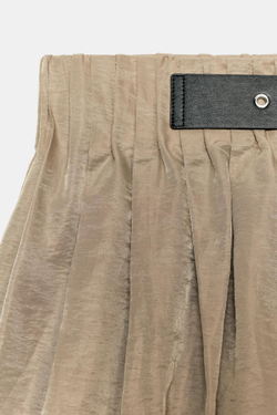 ZARA ШОРТЫ-БАЛЛОНЫ С ПРЯЖКОЙ, ПЕСОЧНЫЙ