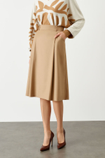 4790 Юбка женская (бежевый)