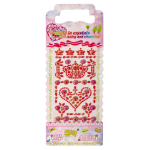 Наклейки-стразы Alingar, акриловые, "Королевское сердце", пакет с европодвесом