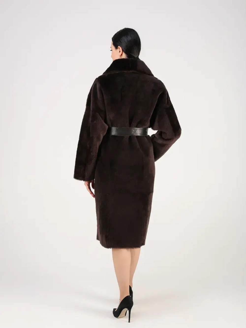 Дубленка зимняя шуба натуральная двухсторонняя оверсайз