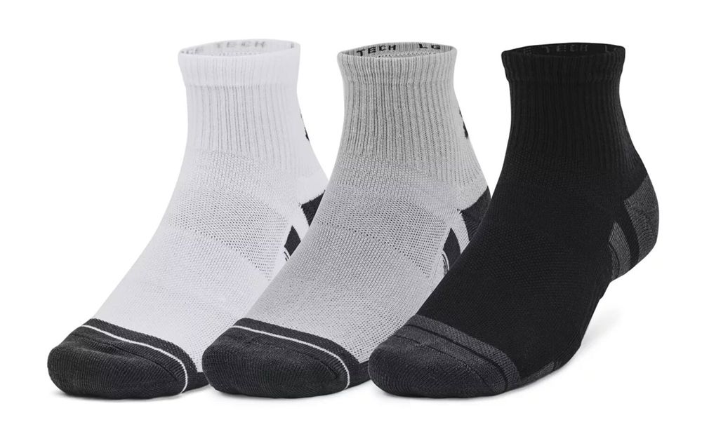 Носки (3 пары) UA Performance Tech 3pk Qtr Носки (3 пары) UA Performance Tech 3pk Qtr