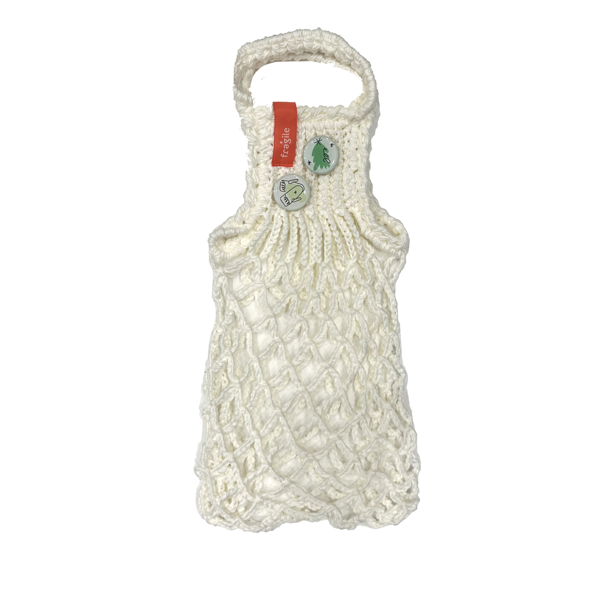 Авоська с фирменными значками.