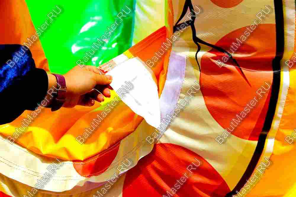 Коммерческий батут «Белый клык» с немеханизированной головой, размер 6*5*2,9 м.