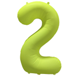 Шар фольгированный Цифра 2 101 см (Желтый)