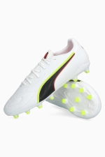 Бутсы Puma King 20 Match FG/AG Junior - белый