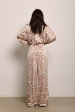 Брюки широкие с принтом