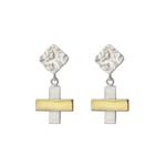 Серьги-кресты Мозаика