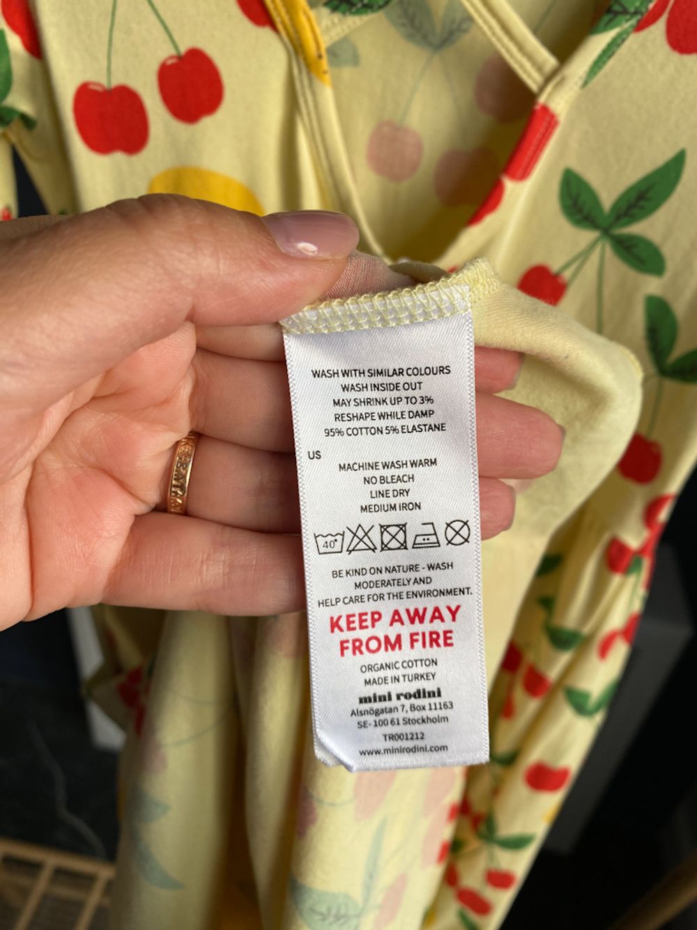 Хлопковое платье Mini Rodini, 134