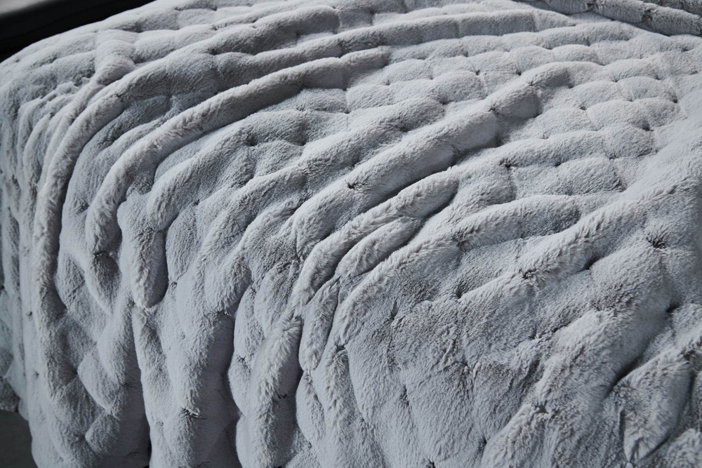 Плед 220х240 Sofi De MarkO Бернард светло-серый