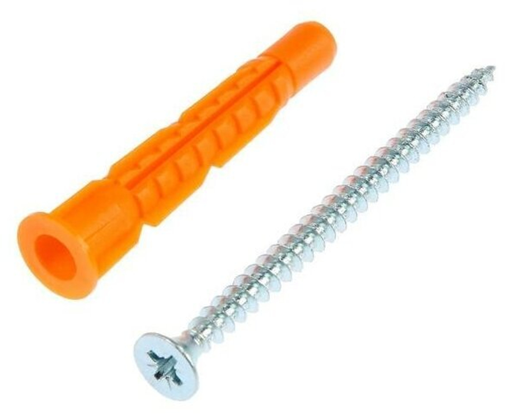 ДЮБЕЛЬ СТРОЙБАТ  С БОРТИКОМ 8Х52 С САМОРЕЗ 5ШТ 046241