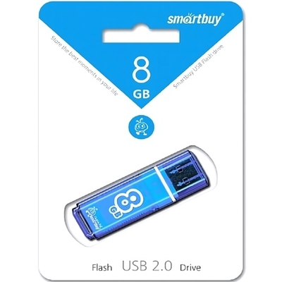 Флеш-накопитель 8 Gb Smartbuy Glossy Blue