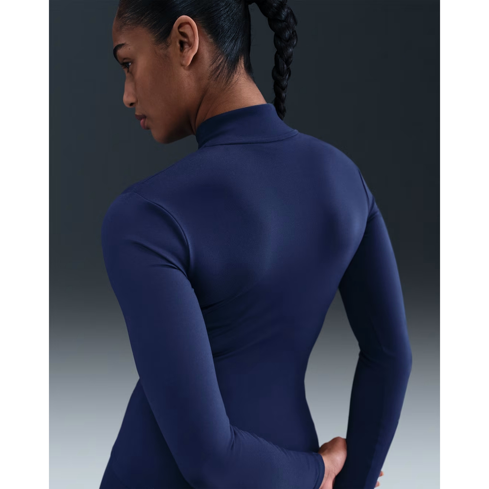 IM7046-410 Куртка эластик Nike One Dri-fit Full-Zip Fitted Jacket W