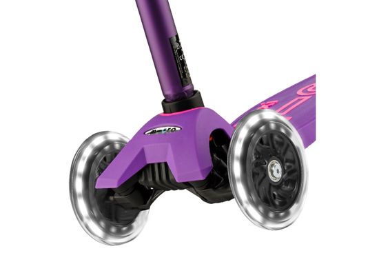 Самокат Maxi Micro Deluxe LED Purple